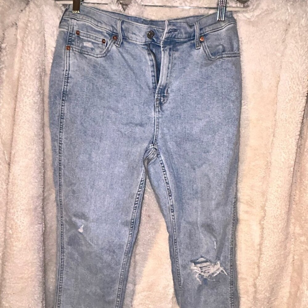 Gap Mid Rise Vintage Slim Jeans 32" Size 14 Short